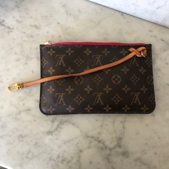 LOUIS VUITTON Pouchette Peony with Wristlet Strap 10 x 6 - Picture 3 of 17